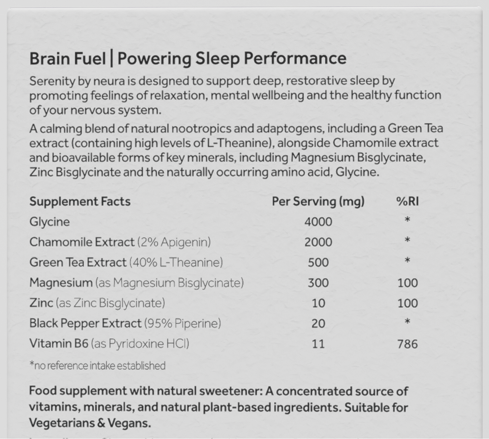 Serenity | Powering Sleep Performance
